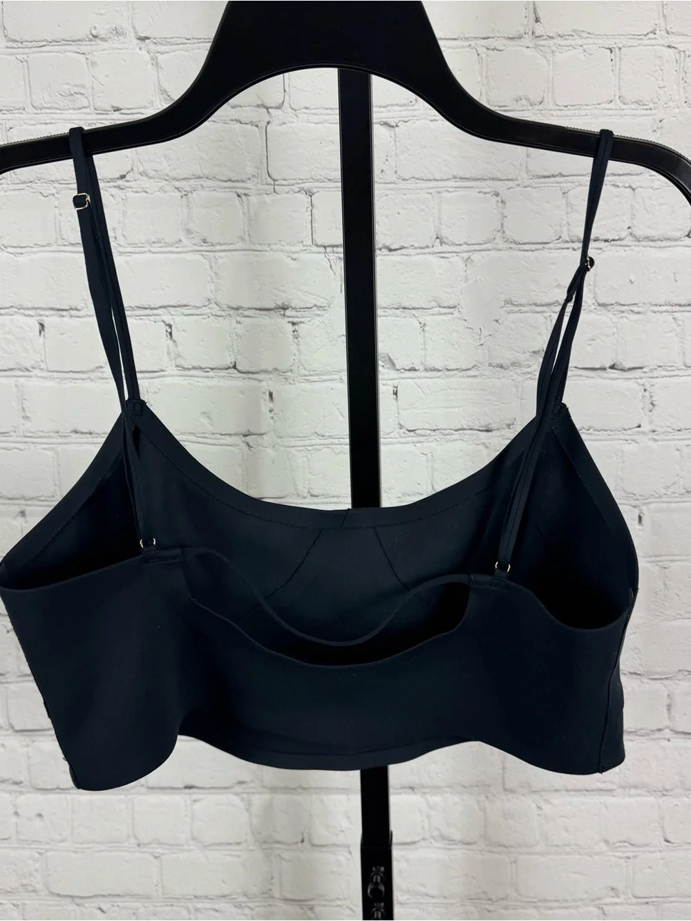 Free People Intimately Brinley Cutout Longline Bralette Black Large